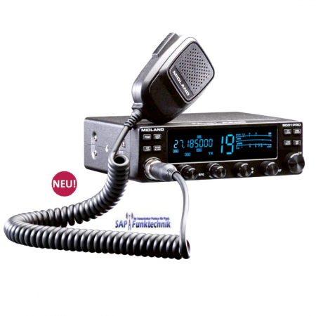 Midland 8001 Pro SSB CB-Funkgerät 4 Watt AM / FM, 12 Watt SSB